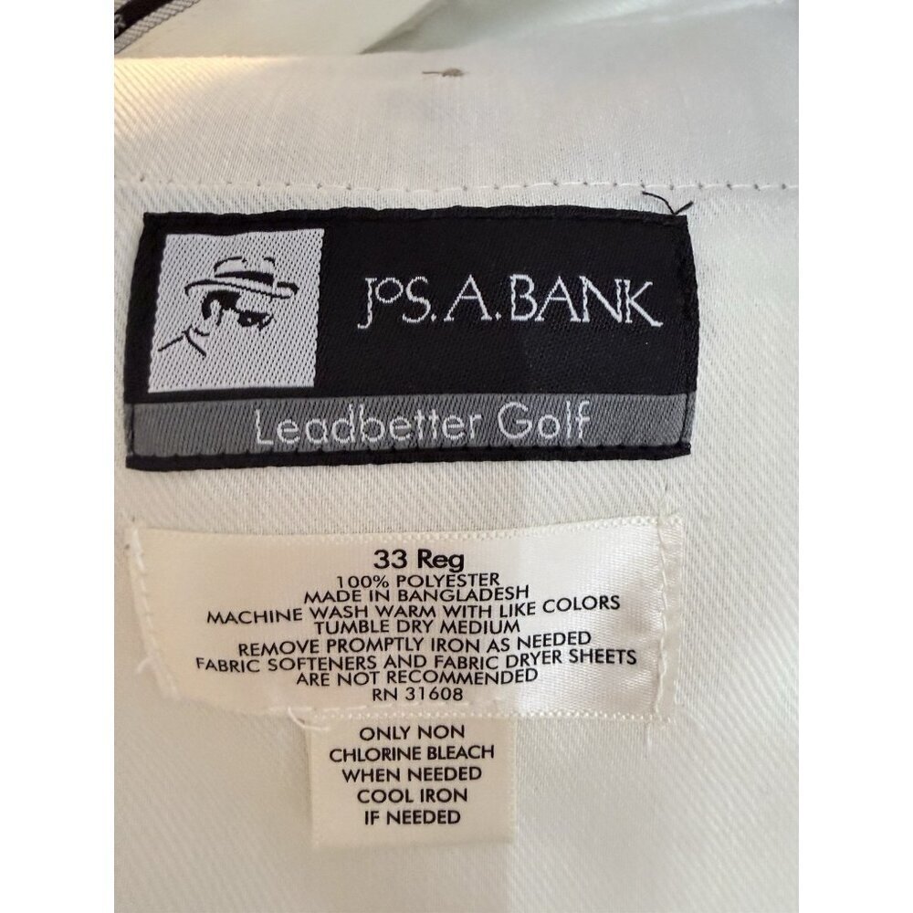 Jos A Bank Leadbetter Golf Shorts Men's Size 33 Regular Khaki Tan - Picture 3 of 5